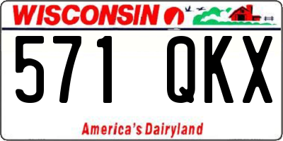 WI license plate 571QKX