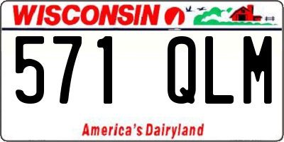 WI license plate 571QLM
