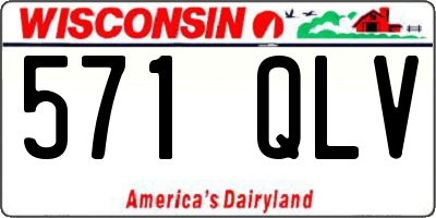 WI license plate 571QLV