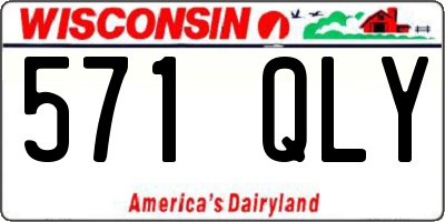 WI license plate 571QLY