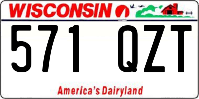 WI license plate 571QZT