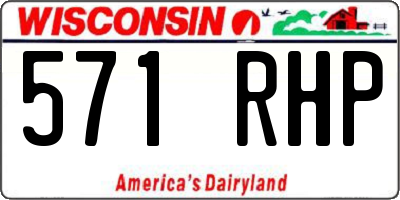 WI license plate 571RHP