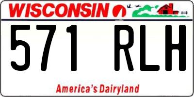 WI license plate 571RLH