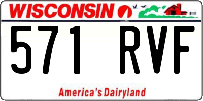 WI license plate 571RVF