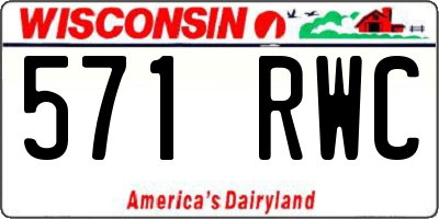 WI license plate 571RWC