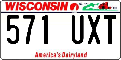 WI license plate 571UXT