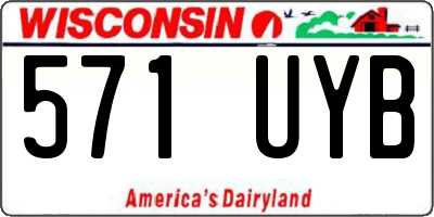 WI license plate 571UYB
