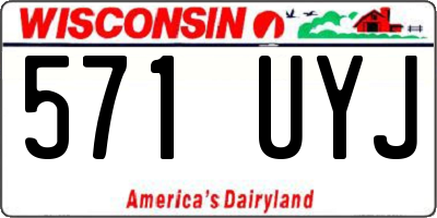 WI license plate 571UYJ