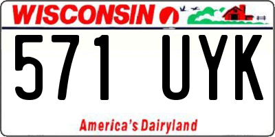 WI license plate 571UYK