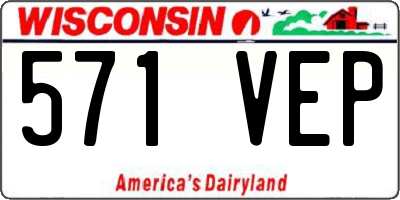 WI license plate 571VEP