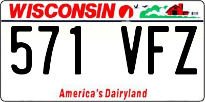 WI license plate 571VFZ