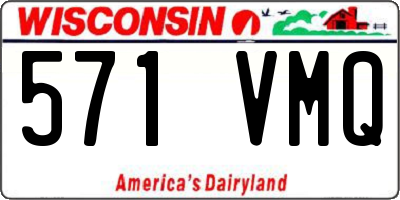 WI license plate 571VMQ