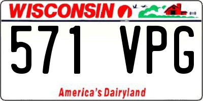 WI license plate 571VPG
