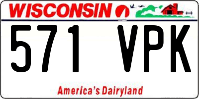 WI license plate 571VPK