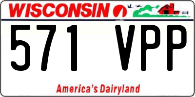 WI license plate 571VPP