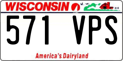 WI license plate 571VPS