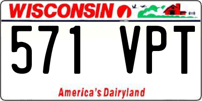 WI license plate 571VPT