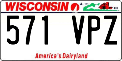 WI license plate 571VPZ