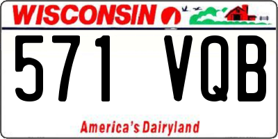 WI license plate 571VQB