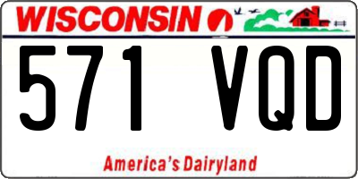 WI license plate 571VQD