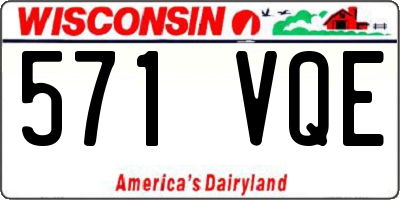 WI license plate 571VQE