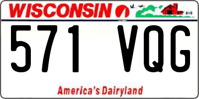WI license plate 571VQG