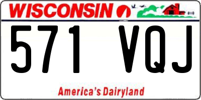 WI license plate 571VQJ