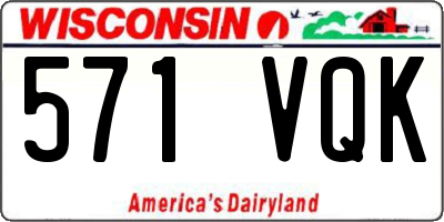WI license plate 571VQK