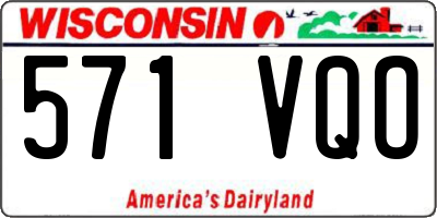 WI license plate 571VQO