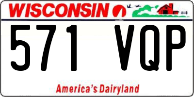 WI license plate 571VQP