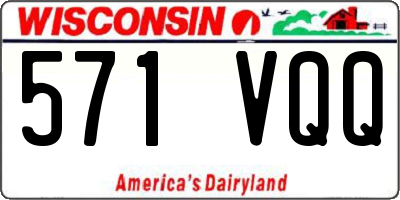 WI license plate 571VQQ