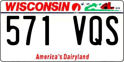 WI license plate 571VQS