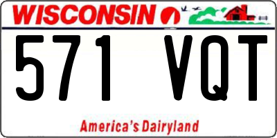 WI license plate 571VQT