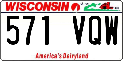 WI license plate 571VQW
