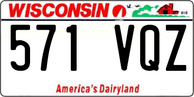 WI license plate 571VQZ