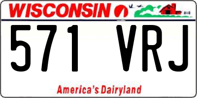 WI license plate 571VRJ