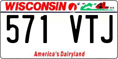 WI license plate 571VTJ