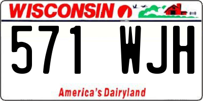 WI license plate 571WJH