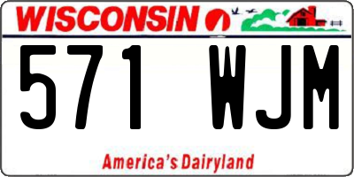 WI license plate 571WJM