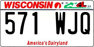 WI license plate 571WJQ