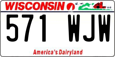 WI license plate 571WJW