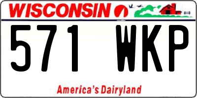 WI license plate 571WKP