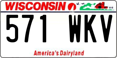 WI license plate 571WKV