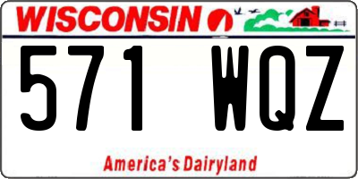 WI license plate 571WQZ
