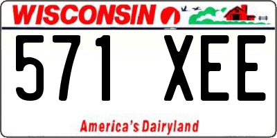 WI license plate 571XEE