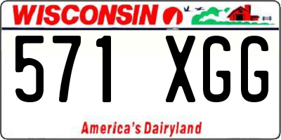 WI license plate 571XGG