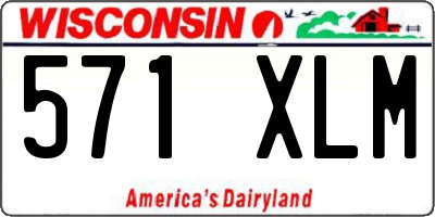 WI license plate 571XLM