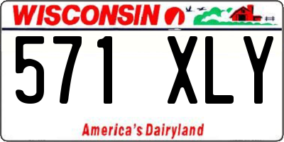 WI license plate 571XLY