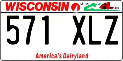 WI license plate 571XLZ
