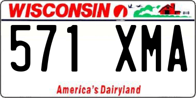 WI license plate 571XMA